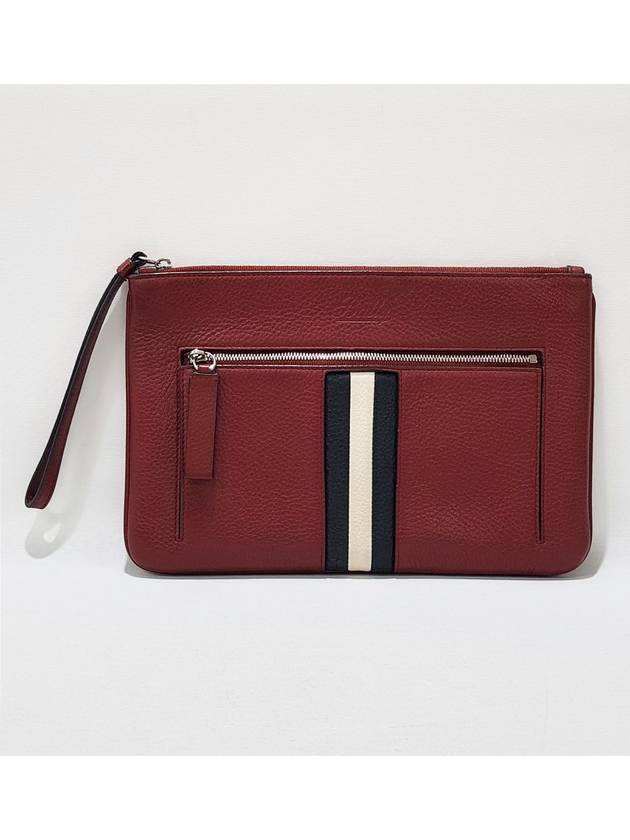 Three stripe leather clutch bag - BALLY - BALAAN 2