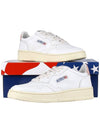 Men's Medalist Leather Low Top Sneakers White - AUTRY - BALAAN 11