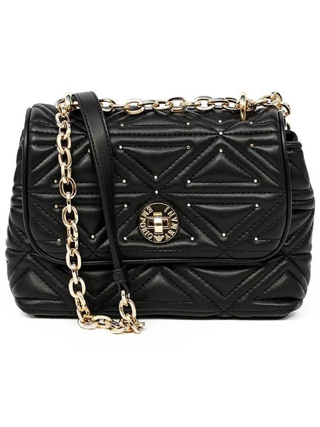 Quilted Chain Cross Bag Black Y3E132 YGE9B 80001 - EMPORIO ARMANI - BALAAN 2