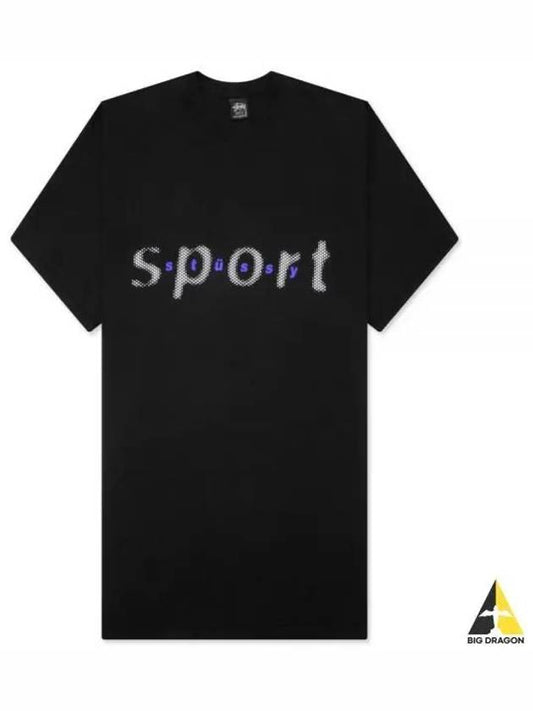 1904998 BALCK dot sports t shirt - STUSSY - BALAAN 1