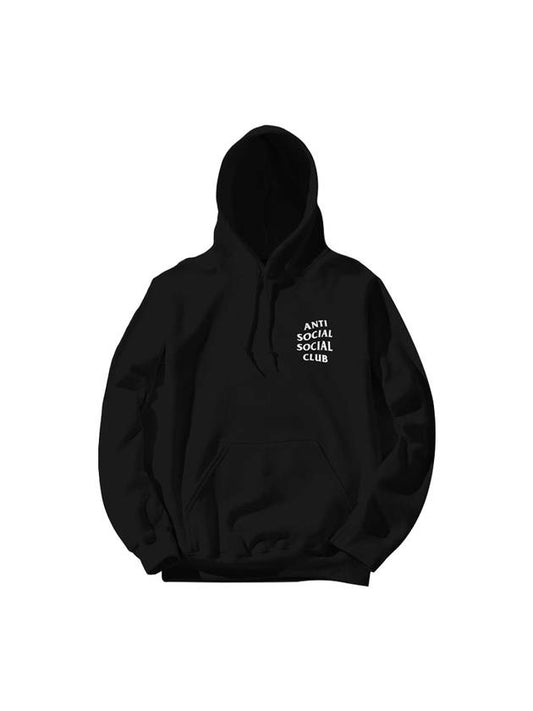 Mind Game Logo Cotton Hoodie Black - ANTI SOCIAL SOCIAL CLUB - BALAAN 1