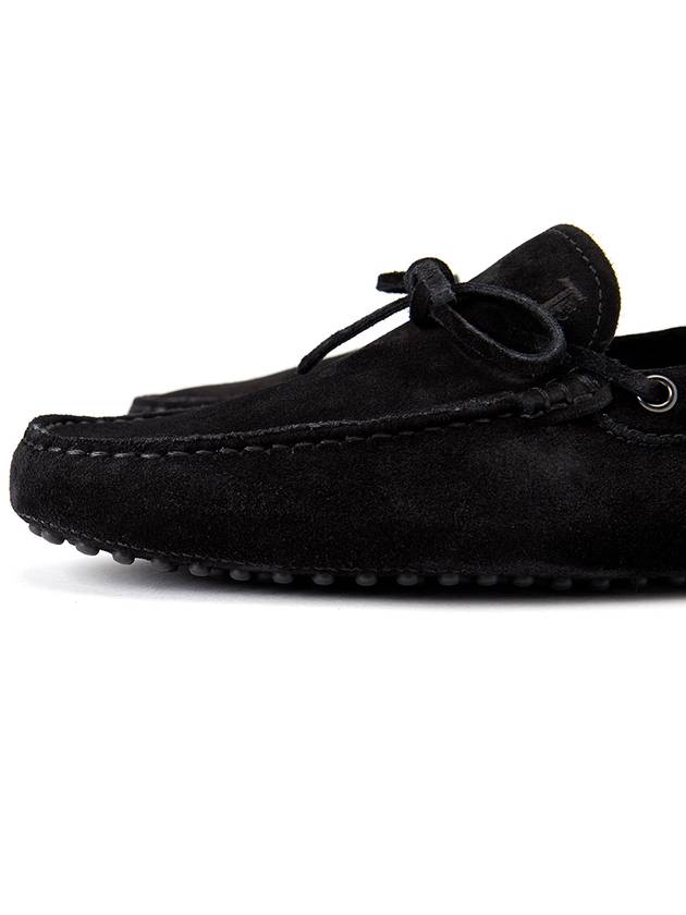 Men's Gommino Suede Driving Shoes Black - TOD'S - BALAAN 9