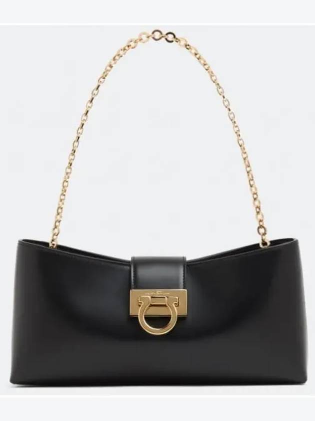 Trifolio Shoulder Bag Black - SALVATORE FERRAGAMO - BALAAN 2