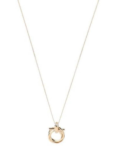 Twisted Gancini Necklace Gold - SALVATORE FERRAGAMO - BALAAN 2