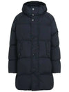 Men's Wappen Patch Crinkle Wraps Long Padding Navy - STONE ISLAND - BALAAN 2