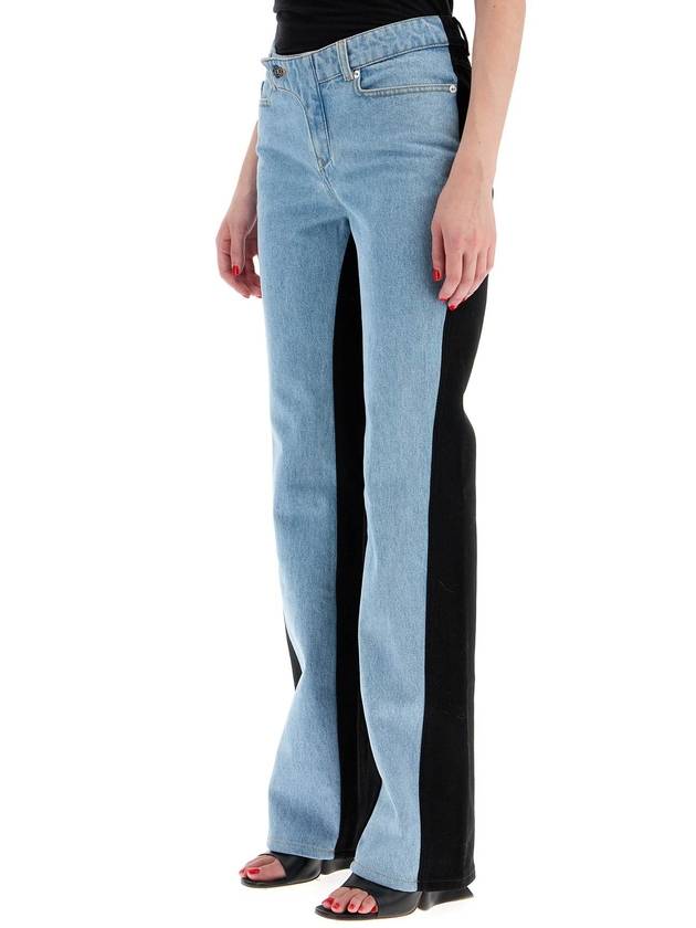 bicolor straight leg jeans with two - MUGLER - BALAAN 4