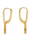 Triomphe Rhinestone Earrings Gold - CELINE - BALAAN 5