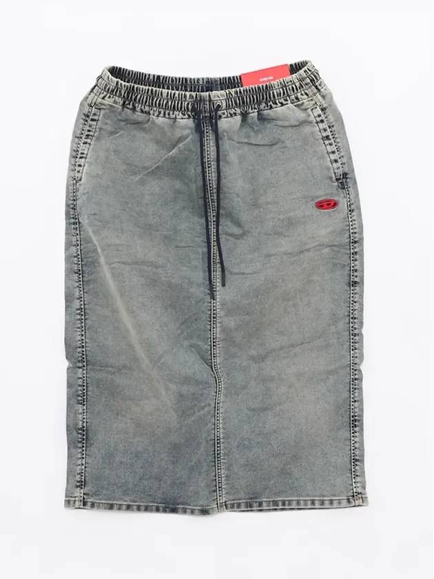 De-Oren-Jogg Denim H-Line Skirt Grey - DIESEL - BALAAN 4