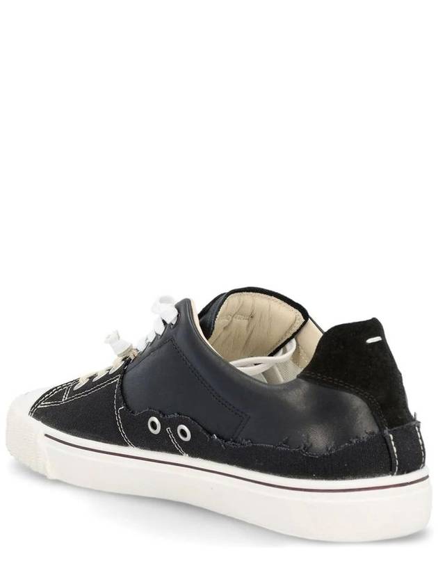 New Evolution Leather Low Top Sneakers Black - MAISON MARGIELA - BALAAN 4