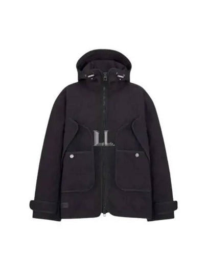 Macrocannage Hooded Anorak Black - DIOR - BALAAN 2