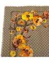 GG Flower Square Shawl Wool Muffler Yellow - GUCCI - BALAAN 6