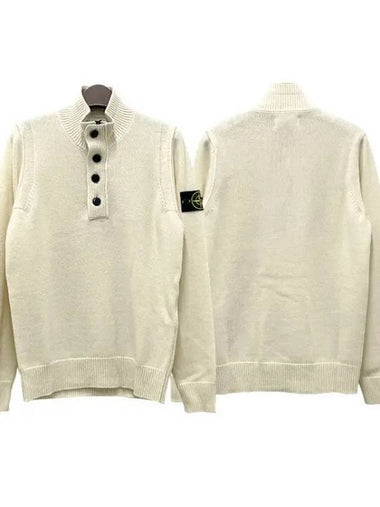 Wappen half zip up button knit sweater 36285111 1095322 - STONE ISLAND - BALAAN 1