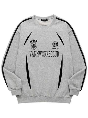 Jersey Block Core Unique Sweatshirt VLS0014 Melange Gray - VANN WORKS - BALAAN 1