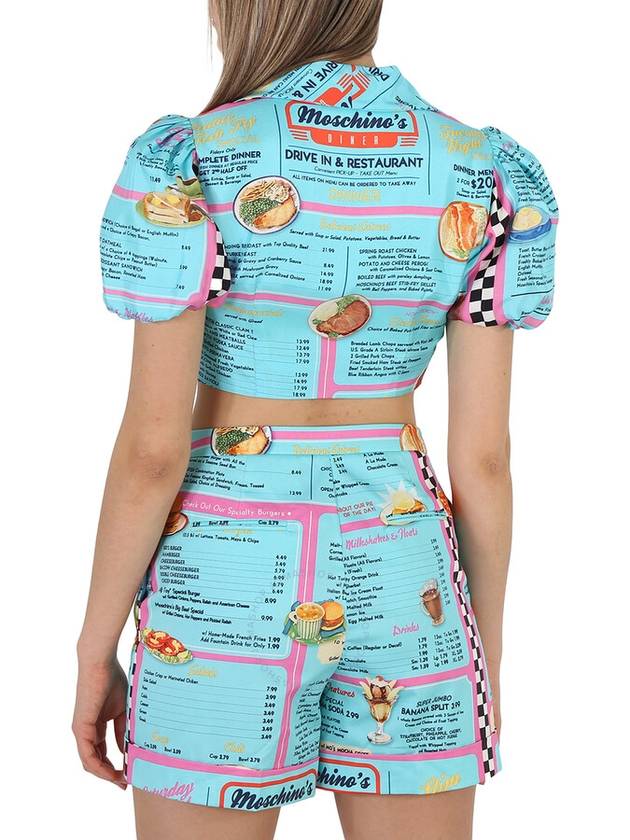 SS22 Menu Graphic Crop Top A0205 0562 - MOSCHINO - BALAAN 4