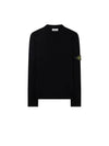 Men's Logo Wappen Crew Neck Knit Sweatshirt Black - STONE ISLAND - BALAAN 1