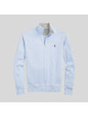 Pony Logo Half Zip Up Sweatshirt Light Blue - POLO RALPH LAUREN - BALAAN 2