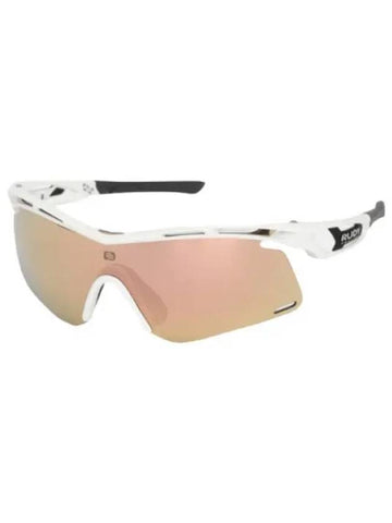 Tralix Slim White Multilaser Gold Glasses Sports Sunglasses - RUDYPROJECT - BALAAN 1