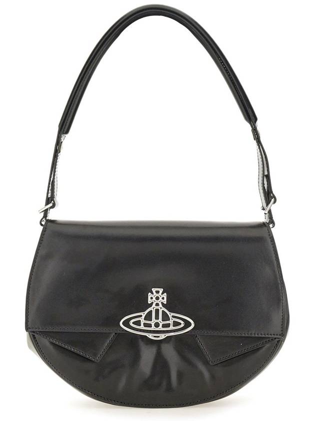 ORB Logo Shoulder Bag Black - VIVIENNE WESTWOOD - BALAAN 2