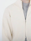 Modal Knit Zip up Cardigan Cream - CHANCE'S NOI - BALAAN 6