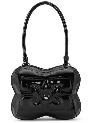 Butterfly patent leather top handle bag A6288 - GANNI - BALAAN 1