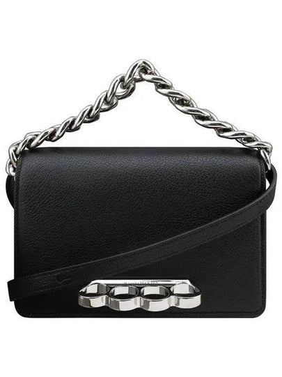 4-Ring Leather Shoulder Bag - ALEXANDER MCQUEEN - BALAAN 2