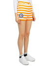 Women's Airline Border Shorts Orange - HORN GARMENT - BALAAN 4