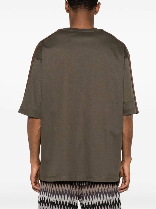 Cotton Short Sleeve T Shirt Brown - LANVIN - BALAAN 5