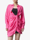 La Robe Bahia Sash Short Dress Fuchsia - JACQUEMUS - BALAAN 2