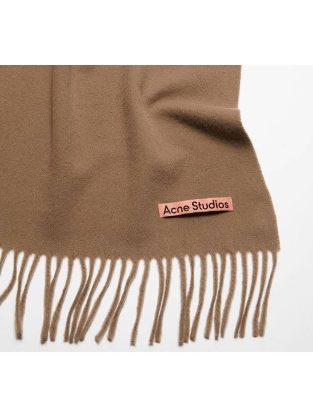 Wool Fringe Scarf Caramel Brown - ACNE STUDIOS - BALAAN 2