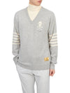 Men's Cedecim Cashmere Layered Neck Sweater Heather Gray - MARK & LONA - BALAAN 6