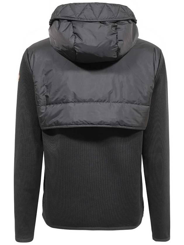 padded zip-up cardigan black - MONCLER - BALAAN 3