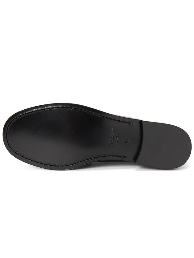 Salvatore Logo Calfskin Loafers Black - SALVATORE FERRAGAMO - BALAAN.