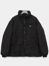 Medium-Length Re-Nylon Down Padded Jacket Black - PRADA - BALAAN 4