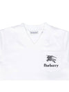 Kids Logo Pocket V-Neck Short Sleeve T-Shirt White - BURBERRY - BALAAN 4