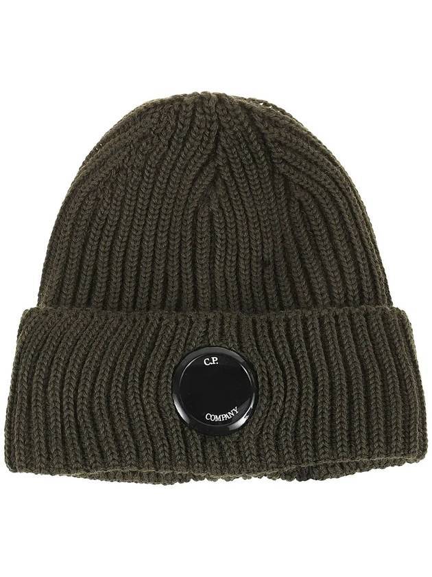 Extra Fine Merino Wool Beanie Khaki - CP COMPANY - BALAAN 1