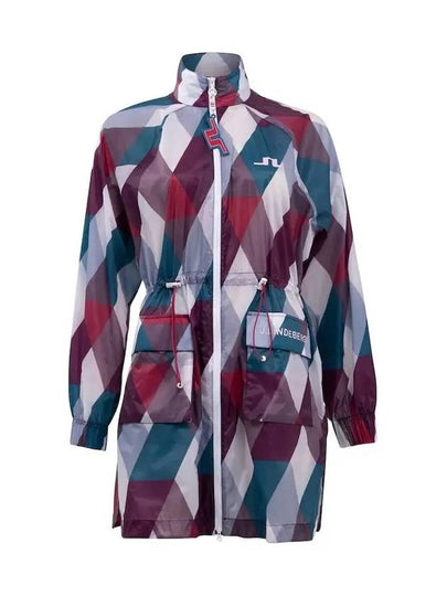 Eloise Golf Jacket Argyle GWOW06083 A020 ??Women's Eloise Argyle Golf Jacket - J.LINDEBERG - BALAAN 2