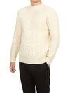 Crew Neck Lambswool Knit Top Ivory - DRUMOHR - BALAAN 6