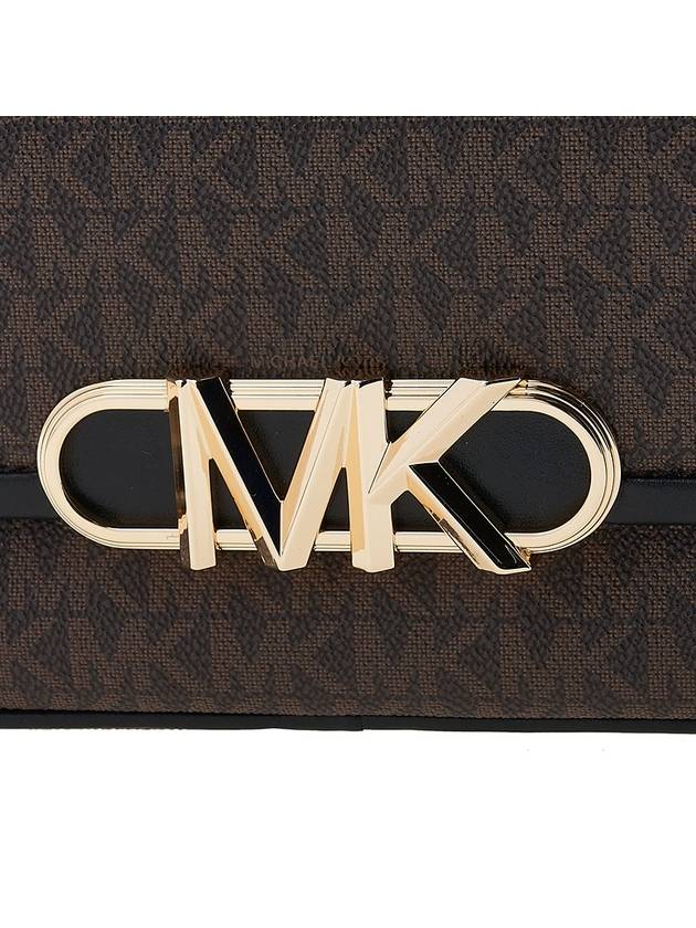 Parker Medium Logo Cross Bag Black Brown - MICHAEL KORS - BALAAN 8