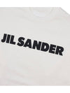 Logo Print Cotton Long Sleeve T-Shirt White - JIL SANDER - BALAAN 7