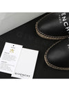 logo leather espadrilles black - GIVENCHY - BALAAN.