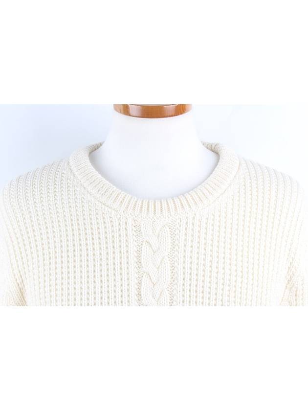 Cable three line crew neck knit 5 - THOM BROWNE - BALAAN 5