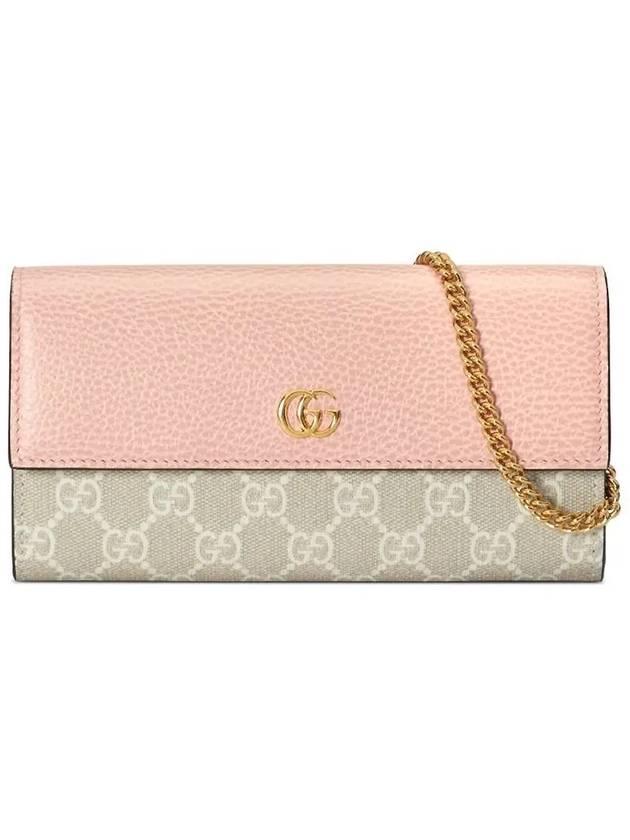 GG Marmont Chain Long Wallet Light Pink - GUCCI - BALAAN 2