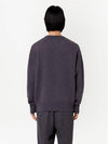 Big Heart Logo Wool Knit Top Grey - AMI - BALAAN 4