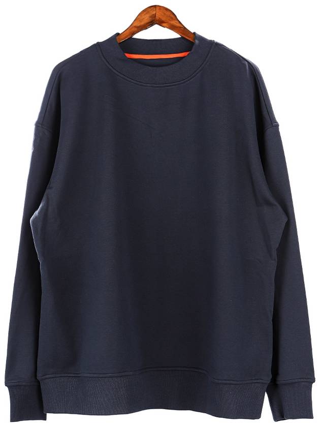 Marine Park Logo Detail Sweatshirt Navy - MOOSE KNUCKLES - BALAAN 2