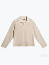 Thomas Terry Long Sleeve Polo Shirt Moonbeam - J.LINDEBERG - BALAAN 2