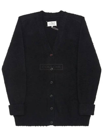 Maison Margiela Long Knit Women s Cardigan BLACK SI0GP0002 - MAISON MARGIELA - BALAAN 1
