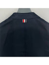 4 Bar Armband Cotton Blazer Jacket Navy - THOM BROWNE - BALAAN 10