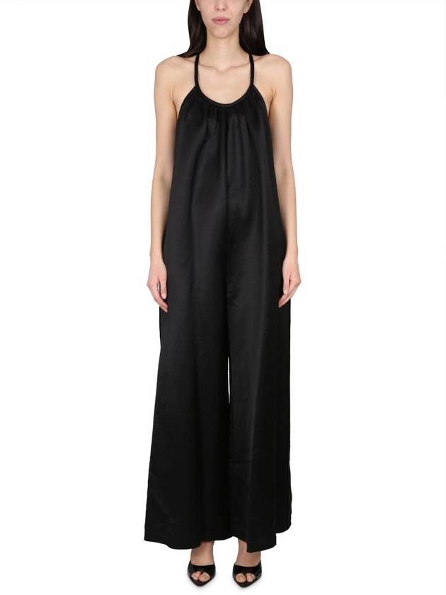 Alysi Wide Satin Jumpsuit - ALYSI - BALAAN 1