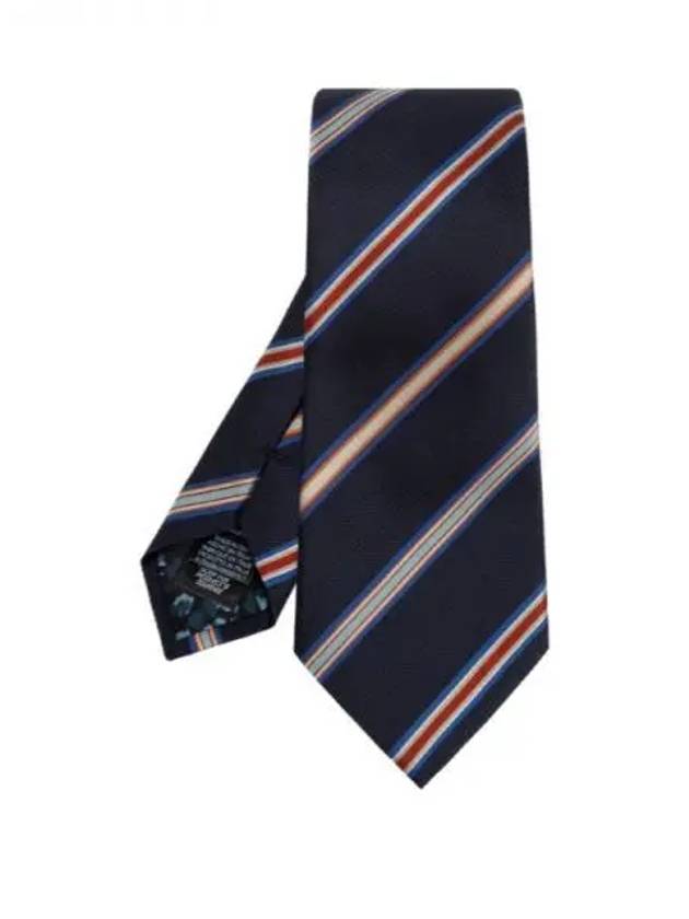 Striped Silk Tie Navy - PAUL SMITH - BALAAN 2