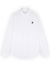 Fox Patch Cotton Long Sleeve Shirt White - MAISON KITSUNE - BALAAN 2